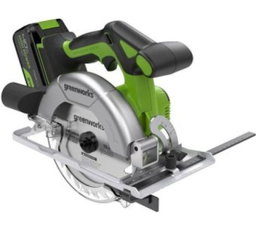 Дисковая циркулярная пила Greenworks GD24CS165 1501607CUB с 1-им АКБ