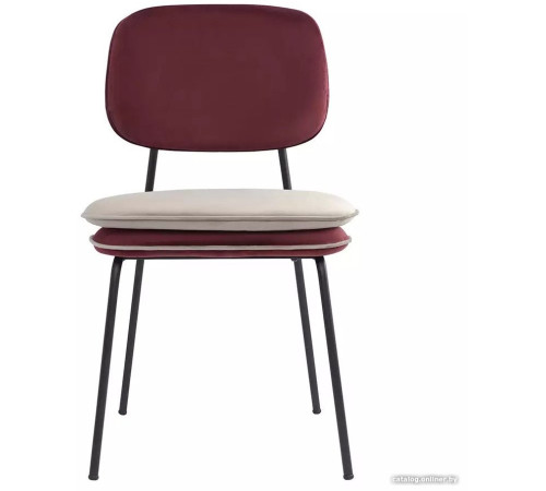 Стул Bergenson Bjorn Pea BB0000688 бордовый/бежевый