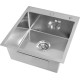 Кухонная мойка Basic CL DS Decor 45x50 сатин, коландер, дозатор