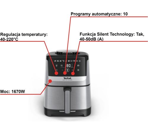 Аэрогриль аэрофритюрница Tefal EY552DE0