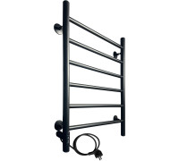 Полотенцесушитель Ростела Виктория 50x70/6 с диммером, черный левый