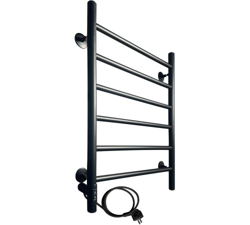 Полотенцесушитель Ростела Виктория 50x70/6 с диммером, черный левый