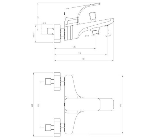 Смеситель Deante Hiacynt Nero BQH N10M