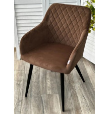 Стул с подлокотниками M-City Brandy 629M05175 505-11 кофе/черный