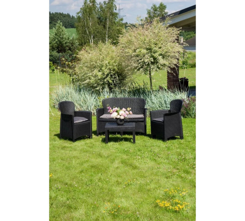 Набор садовой мебели Ipae Progarden JUN06CAN антрацит