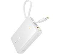 Внешний аккумулятор Baseus Picogo PPPG-1W45C Digital Display Power Bank 45W 10000mAh белый