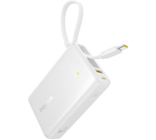 Внешний аккумулятор Baseus Picogo PPPG-1W45C Digital Display Power Bank 45W 10000mAh белый