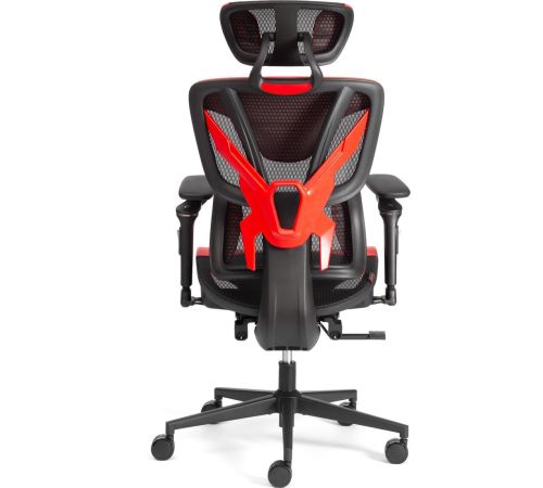 Офисное кресло TetChair KingCobra искусственная кожа/сетка черный/красный