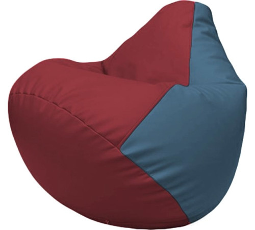 Кресло-мешок Flagman Груша Макси Г2.3-2103 бордовый/синий