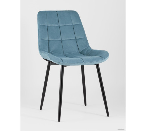 Стул Stool Group Флекс велюр пыльно-голубой