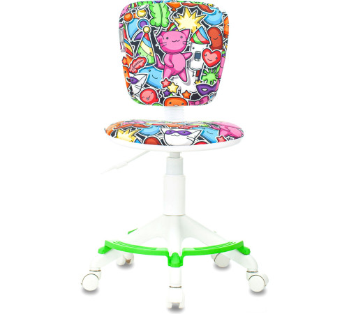 Компьютерное кресло Бюрократ CH-W204/F пластик белый/маскарад