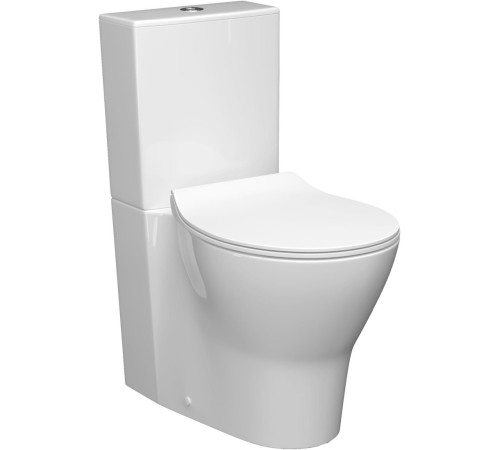 Унитаз напольный Керамин Сканди Slim МЛ 2-режим белый