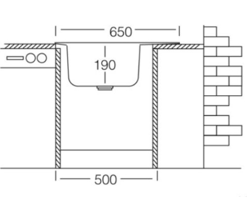 Кухонная мойка КромРус N-280 RUS чаша слева без сифона