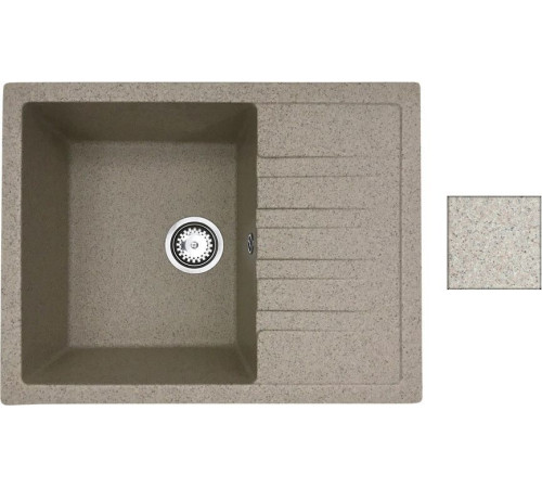 Кухонная мойка БелЭворс Vega R темно-бежевый, без сифона