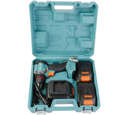Дрель-шуруповерт Sturm CD1860BL с 2-мя АКБ, кейс