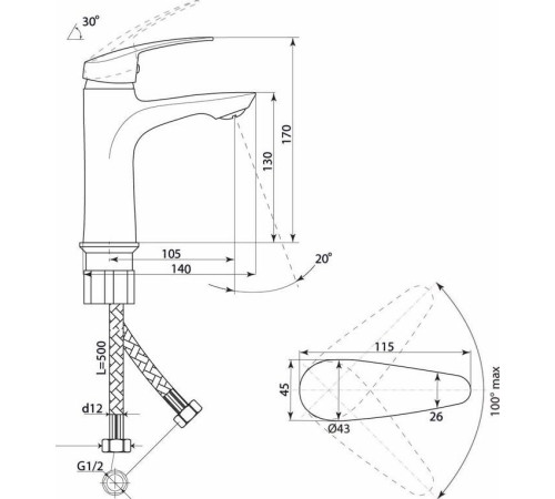 Смеситель Славен СЛ-ОД-В11