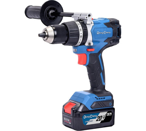 Ударная дрель-шуруповерт DongCheng DCJZ03-13 Type FK с 2-мя АКБ, кейс
