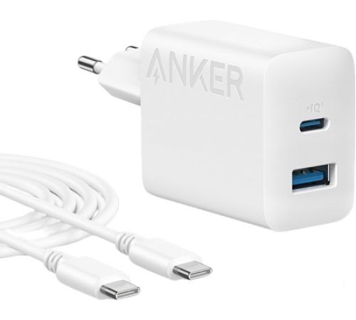Сетевое зарядное Anker 312 20W Wall Charger 2 Ports + C