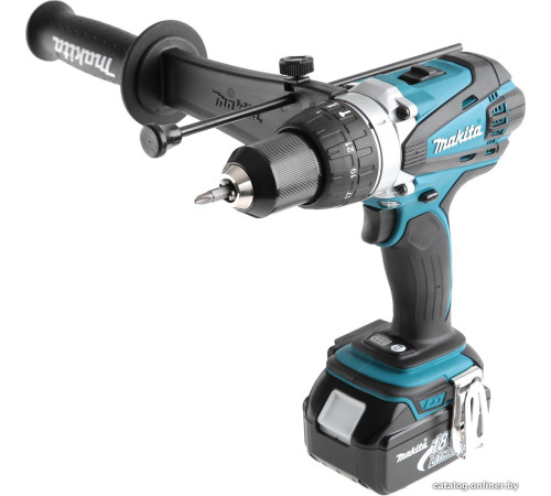 Ударная дрель-шуруповерт Makita DHP458RFE с 2-мя АКБ, кейс