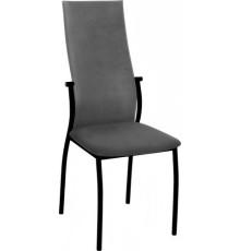 Стул Древпром Престиж ДП2-19 черный матовый/катания графит