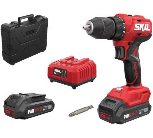 Дрель-шуруповерт Skil DL6280SE20 с 2-мя АКБ, кейс