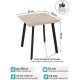 Табурет Макс Стайл Тб-350/10/МСТ миндаль бежевый