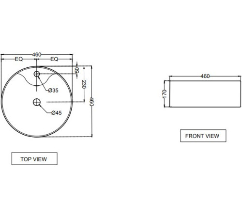 Умывальник Jaquar JDS JDS-WHT-25935
