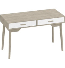 Стол Мебельград Калгари дуб натуральный светлый/белый матовый