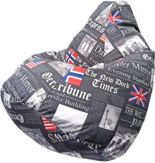 Кресло-мешок Flagman Груша Мега Г3.7-31 Times серый