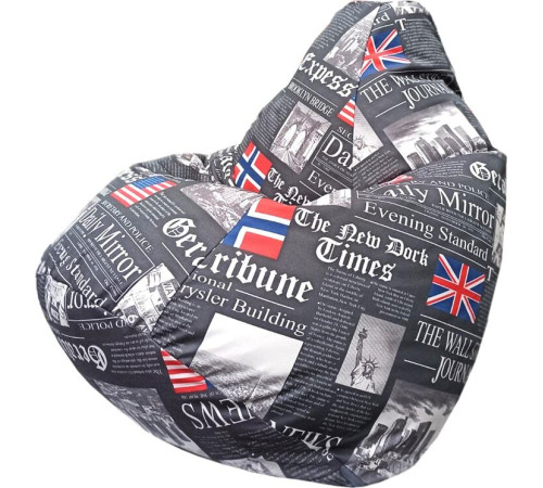 Кресло-мешок Flagman Груша Мега Г3.7-31 Times серый