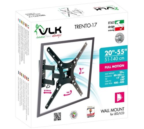 Кронштейн для телевизора VLK TRENTO-17 черный