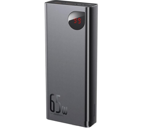 Портативное зарядное устройство Baseus Adaman Metal Digital Display PPIMDA-D01 20000mAh черный