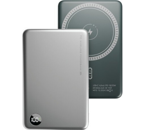 Внешний аккумулятор Olmio QM-16 10000mAh серебристый