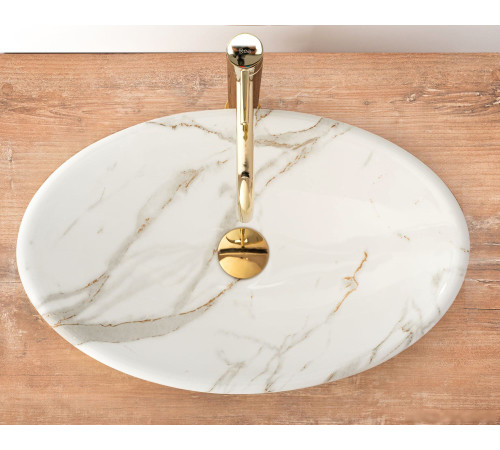 Умывальник Rea Pamela Shiny Aiax Marmur REA-U9685 мрамор