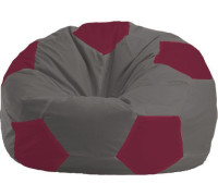 Кресло-мешок Flagman Мяч Стандарт М1.1-358 темно-серый/бордовый