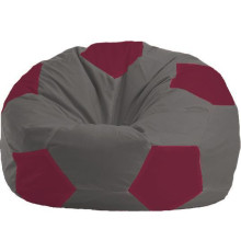 Кресло-мешок Flagman Мяч Стандарт М1.1-358 темно-серый/бордовый