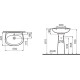 Умывальник Vitra Normus 55x42 9600B003-7650