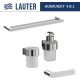 Набор аксессуаров для ванной Lauter 21TS3018 + 21TS3020 + 21TS3012 + 21TS3001 Chrome, 4 предмета