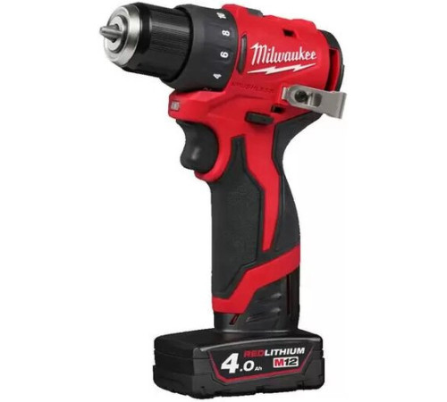 Дрель-шуруповерт Milwaukee M12 BLDDRC-402C 4933499688 с 2-мя АКБ, кейс