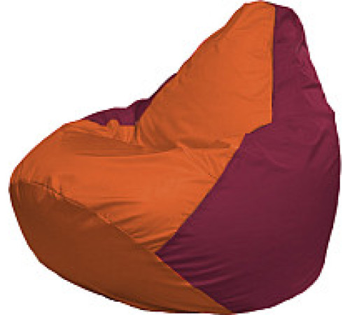 Кресло-мешок Flagman Груша Супер Мега 4XL Г5.1-222 оранжевый/бордовый