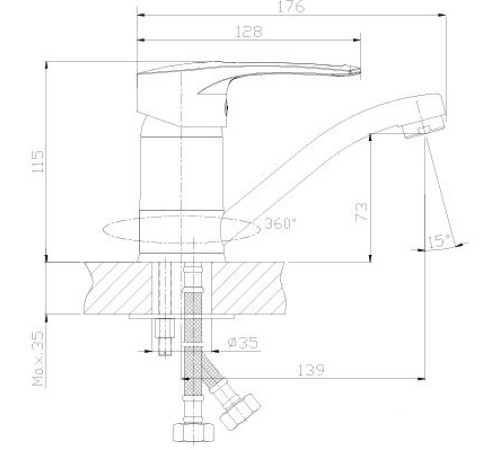 Смеситель Rossinka Silvermix T40-22