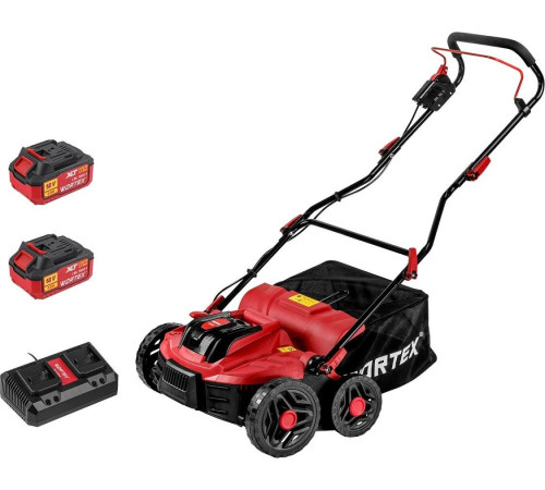 Скарификатор-аэратор Wortex CAE 3736 ALL1 XLT Set 1334877 с 2-мя АКБ