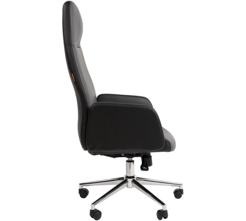 Офисное кресло CHAIRMAN 929 экопремиум черный/серый