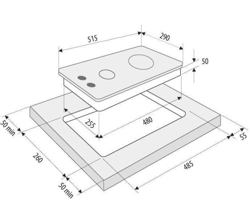 Варочная панель Krona Calore 30 BL