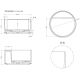 Умывальник Salini Armonia Round Top 02 130412TG S-Sense, глянцевый
