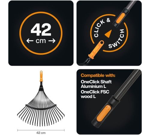 Грабли веерные Fiskars 1080675