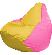 Кресло-мешок Flagman Груша Мега XXXL Г3.1-257 желтый/розовый