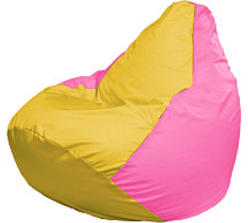 Кресло-мешок Flagman Груша Мега XXXL Г3.1-257 желтый/розовый