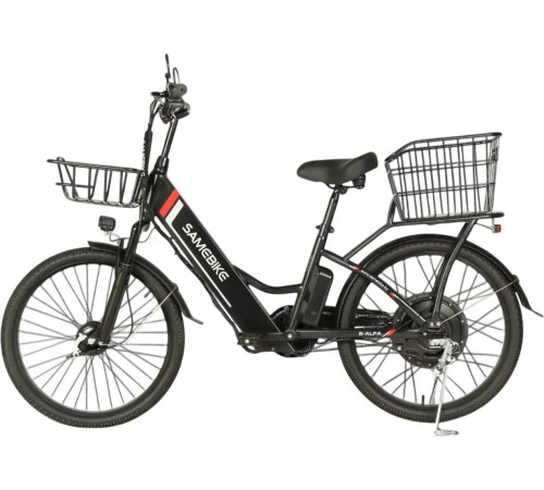 Электровелосипед SameBike Е-Alfa New SB-E-ALFA350-36/10 черный