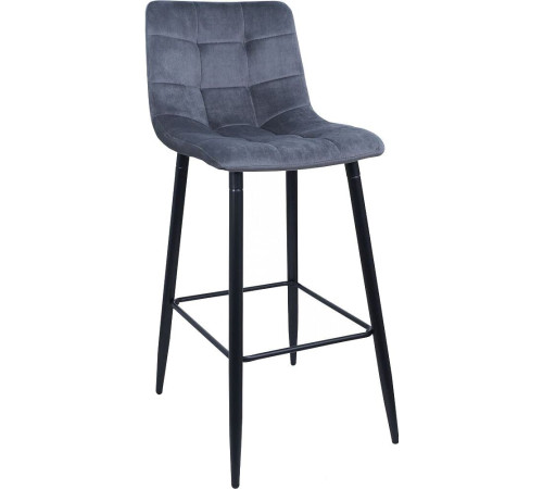 Стул AksHome Stella серый велюр HLR21/черный